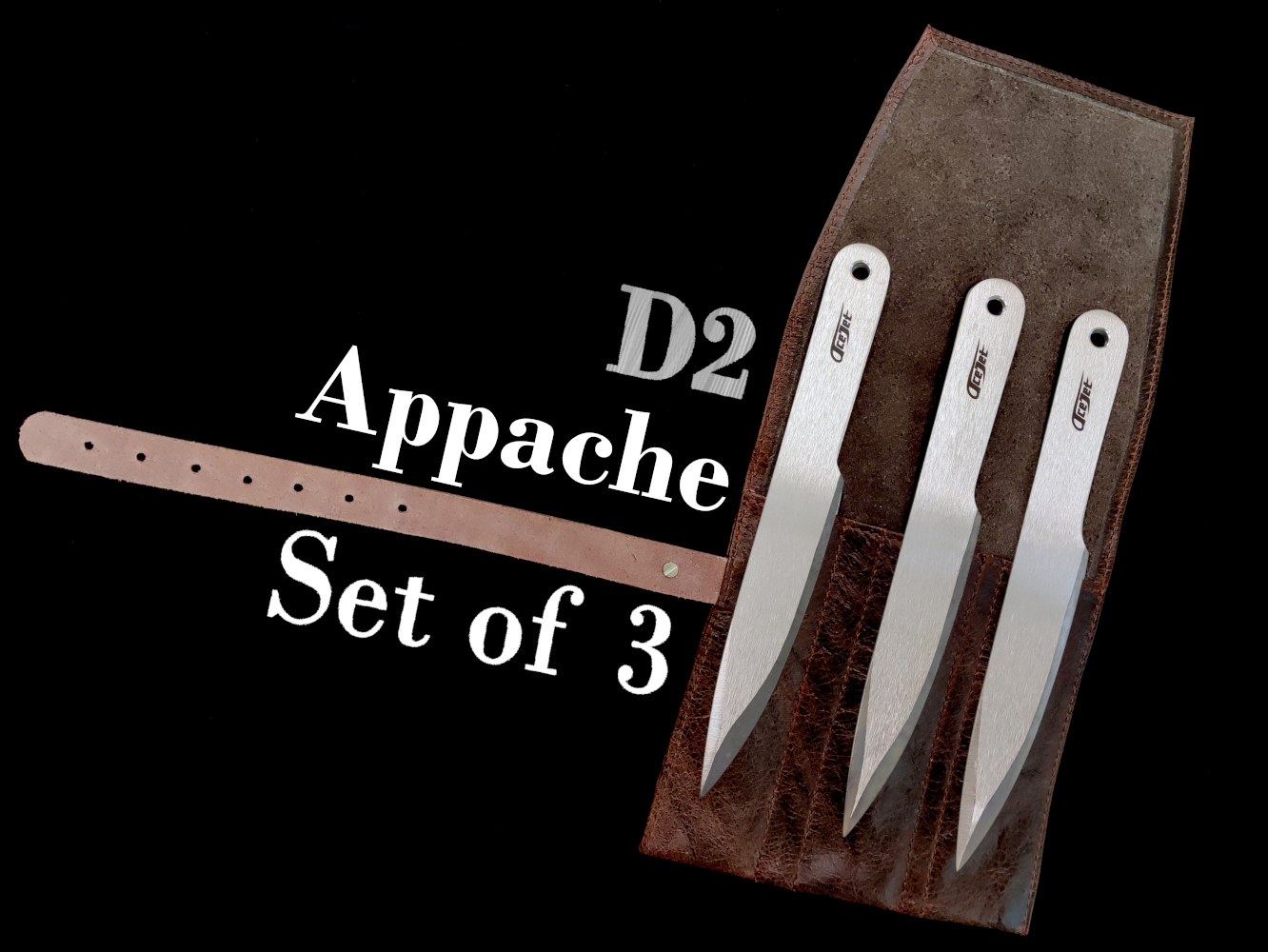 Appache D2 -  10" Throwing Knife Set of 3