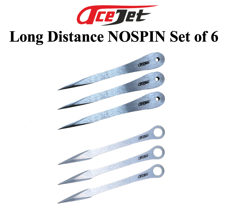 AceJet Long Distance No Spin Set of 6