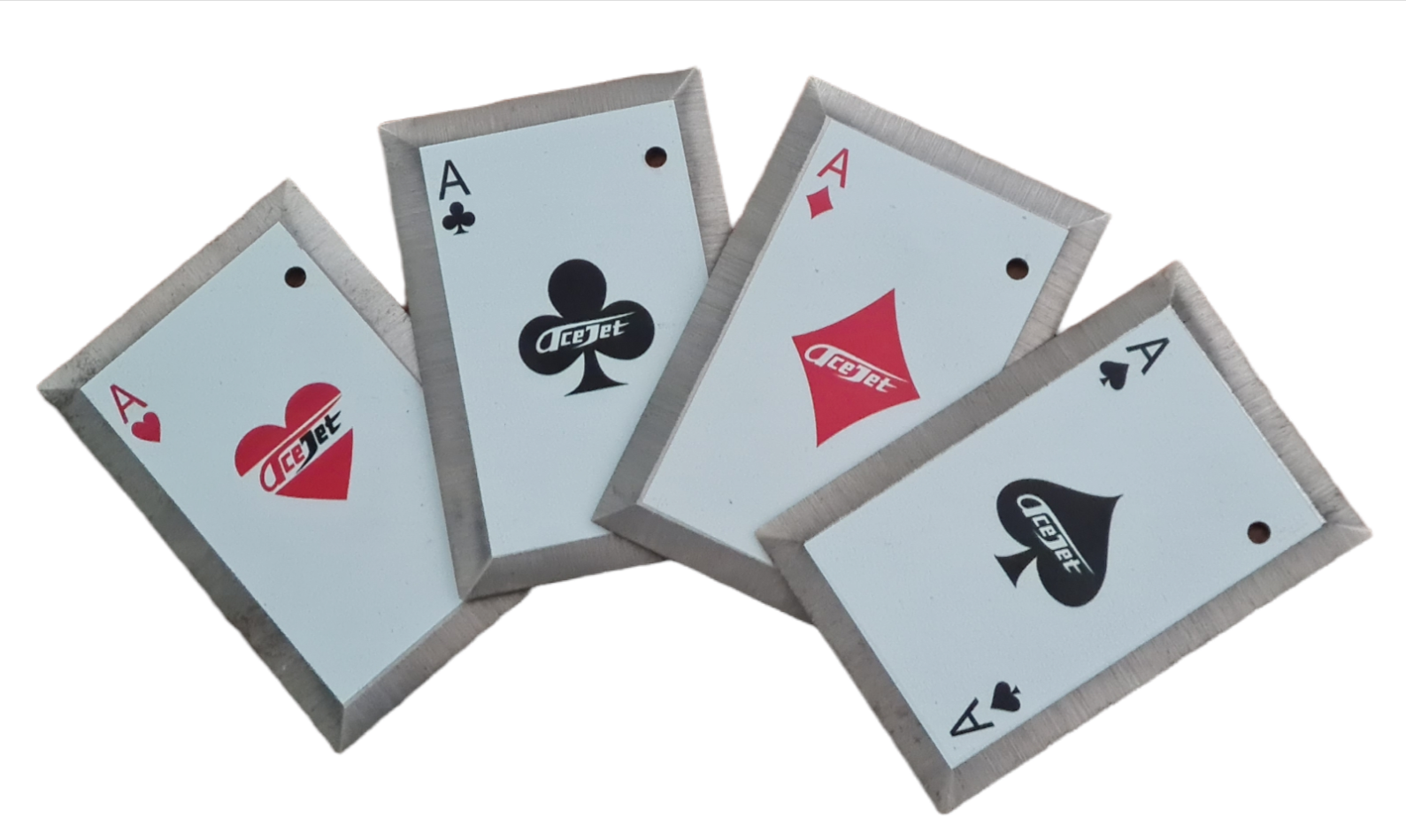 AceJet Steel throwing cards - set of 4 aces