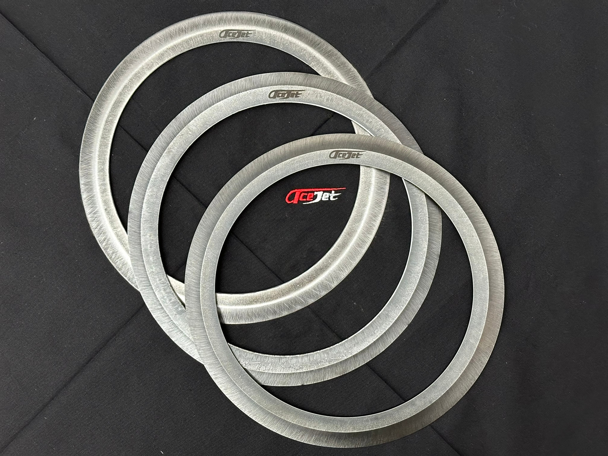 ACEJET Chakram 10" - Spring Steel, Sharp Ring - set of 3