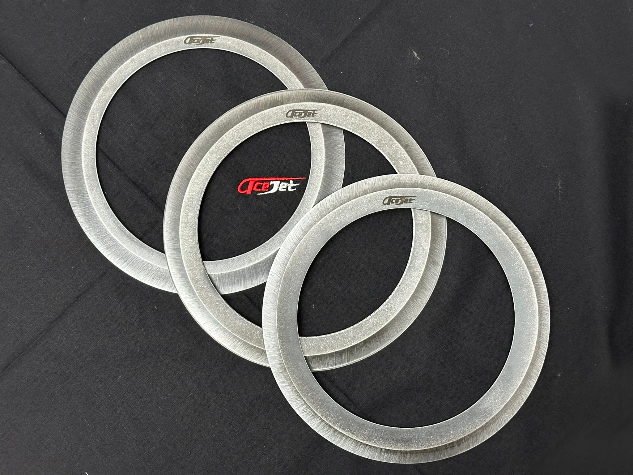 ACEJET Chakram 8" - Spring Steel, Sharp Ring - set of 3