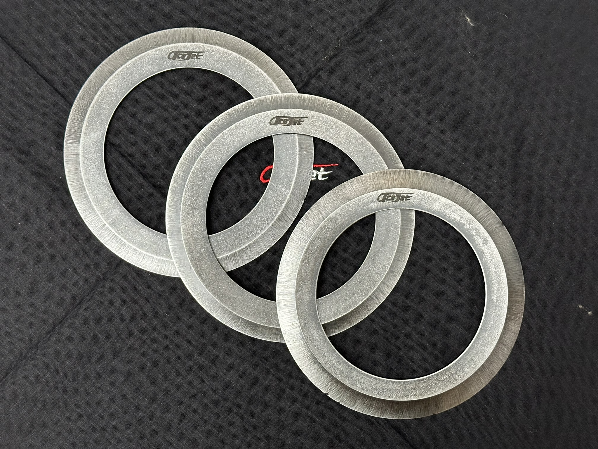 ACEJET Chakram 6" - Spring Steel, Sharp Ring - set of 3