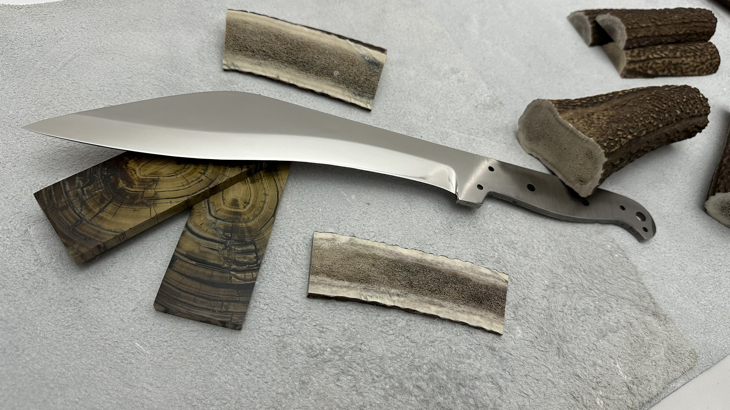 Kukri 10" Full Tang - D2 Knife Blank