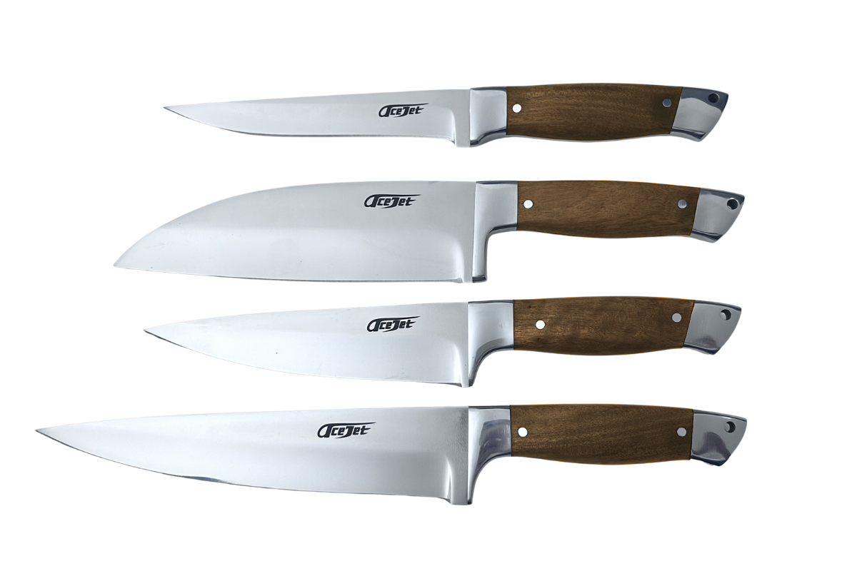 AceJet Caesar Rose Wood - Set of 4 ELMAX Kitchen knives