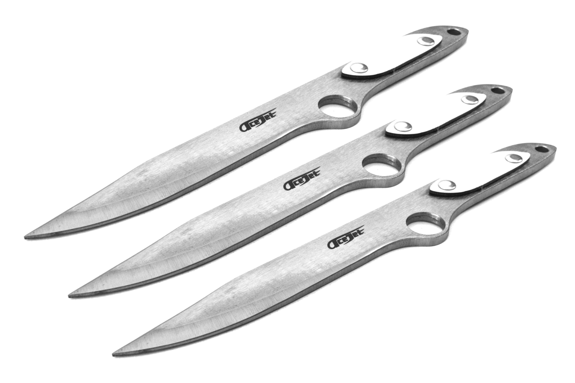 Throwing Knives, ACEJET SPINNER BOWIE Silver Hunter 13'' brown grip -  Throwing knife - set of 3, ACEJET Store