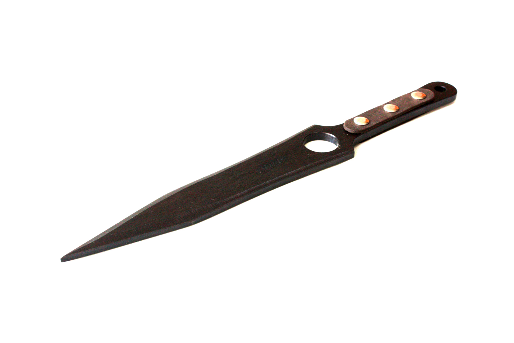 ACEJET MAXIMUS SHADOW 12" brown grip - Spinner Throwing knife