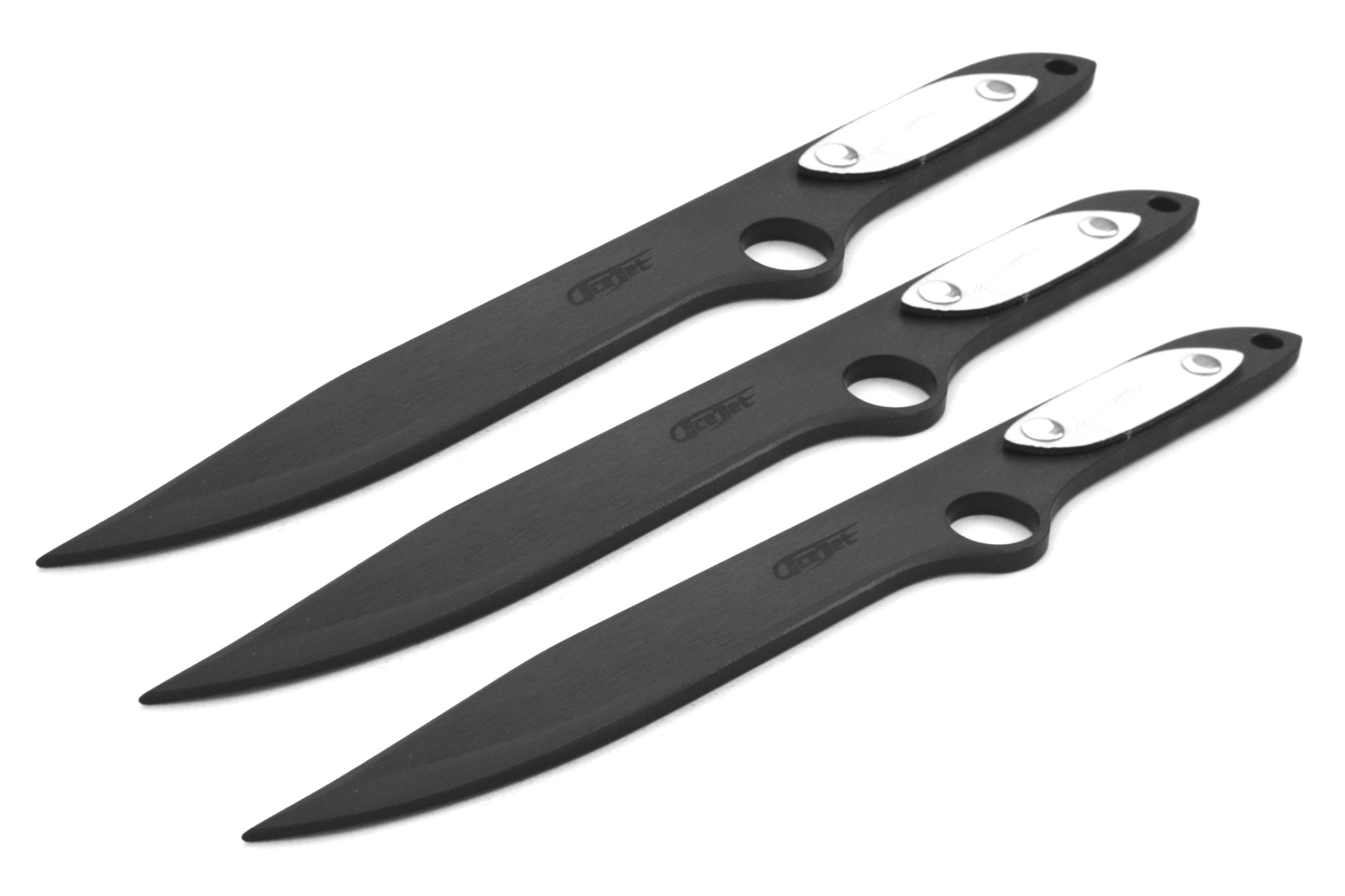 ACEJET SPINNER BOWIE Shadow Hunter 13'' white grip - Throwing knife - set of 3