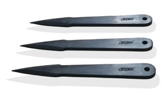 ACEJET CRUSHER SHADOW Steel Throwing Knives - Set of 3