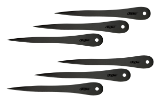 AceJet STINGER Air SHADOW Steel No Reload Set – Throwing knives - Set of 6
