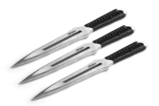 ACEJET ACHILLES VINTAGE black - Throwing knife - set of 3