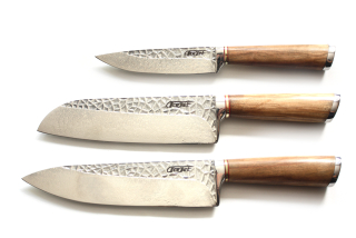 ACEJET HAMMERMAN Olive - SanMai Kitchen Knives - set of 3