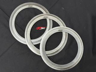 ACEJET Chakram 8" - Spring Steel, Sharp Ring - set of 3